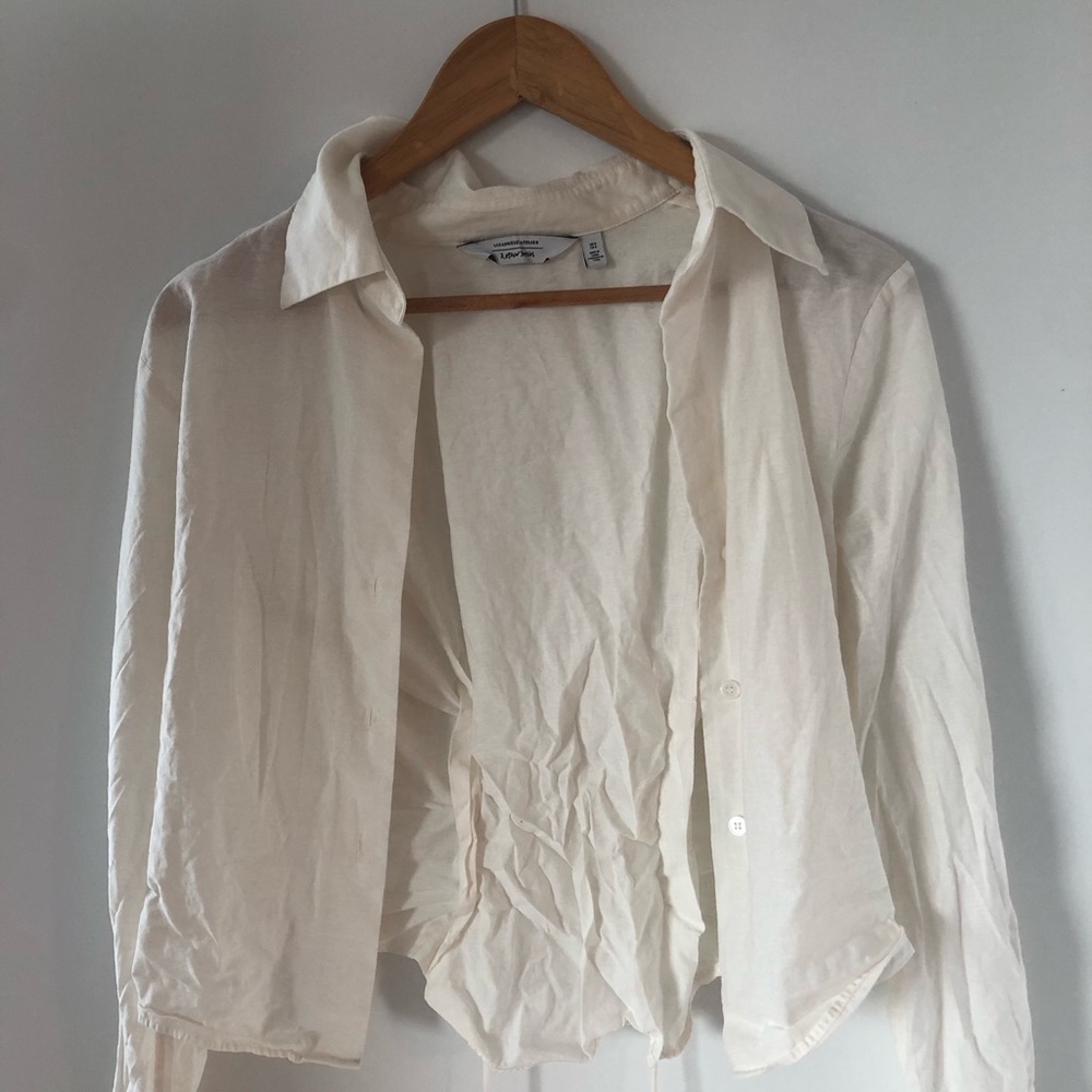 &Other Stories Long Sleeve Tie Back Shirt